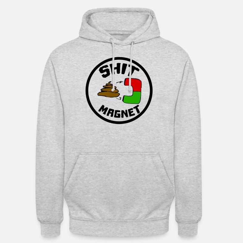 Shit magnet shit magnet - Unisex Hoodie - light heather grey