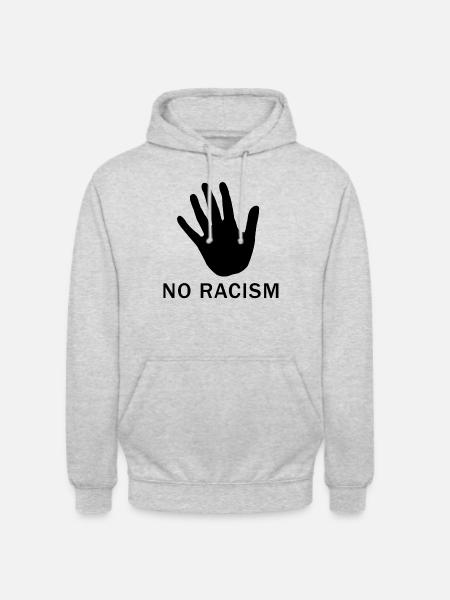 No Racism - Unisex Hoodie - light heather grey