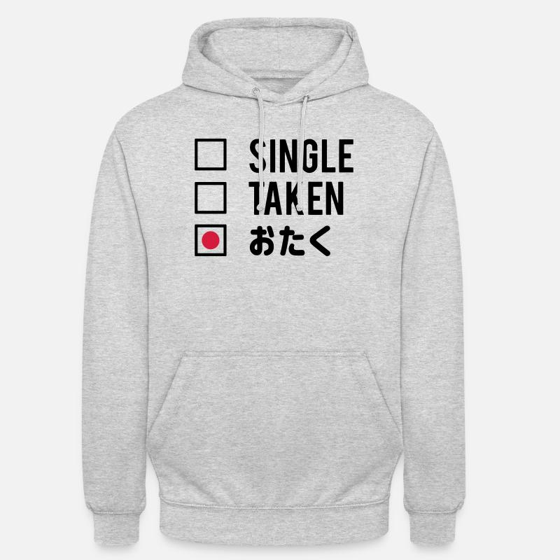fandom otaku - Sweat-shirt à capuche unisexe - gris clair chiné