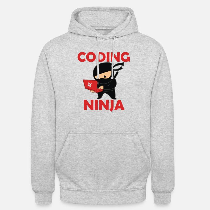 Coding ninja - Unisex Hoodie - light heather grey