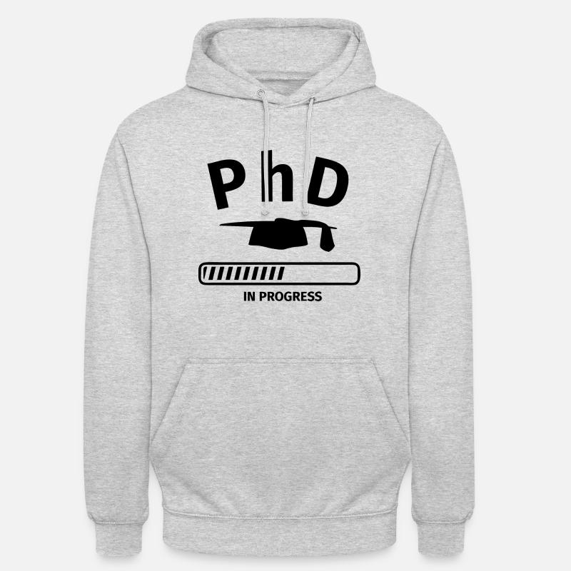 PhD thesis thesis load thesis - Unisex Hoodie - light heather grey