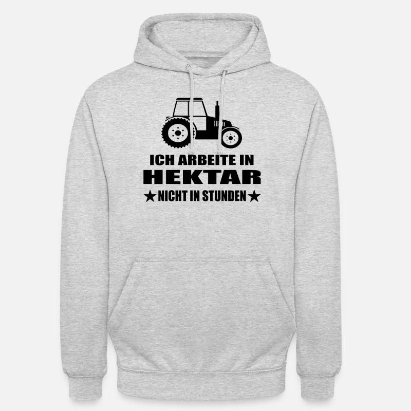 Traktor - Unisex Hoodie - Hellgrau meliert