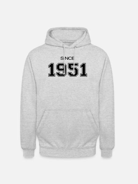 1951 birthday gift - Unisex Hoodie - light heather grey
