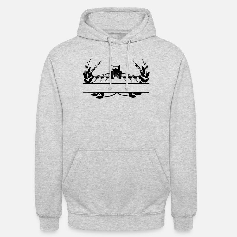 Ackerbau Traktor Getreideanbau - Unisex Hoodie - Hellgrau meliert