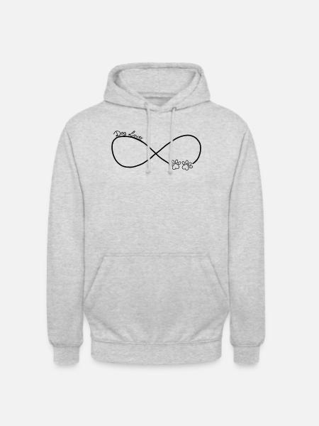 Pfote 3 - Unisex Hoodie - Hellgrau meliert