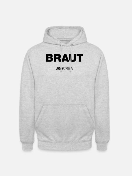 JGA: Team Braut (Jungesellinnenabschied) - Unisex Hoodie - Hellgrau meliert