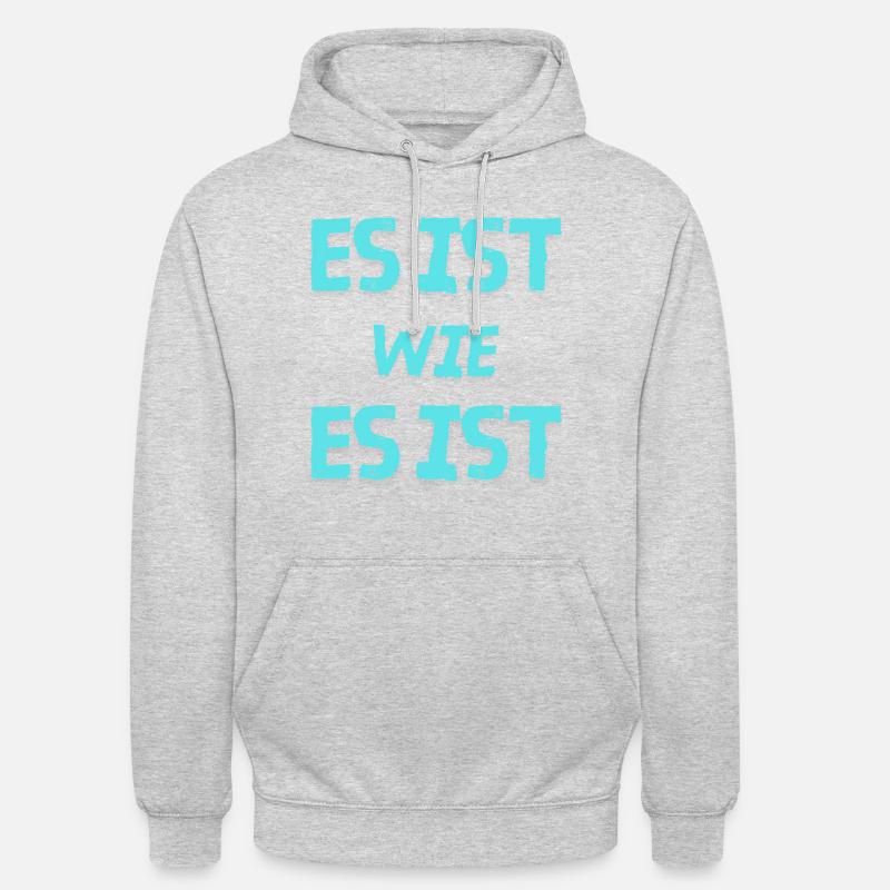 C’est ce que c’est - Sweat-shirt à capuche unisexe - gris clair chiné