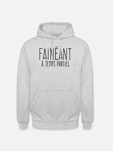 Part-time Slacker - In Praise of Laziness - Unisex Hoodie - light heather grey