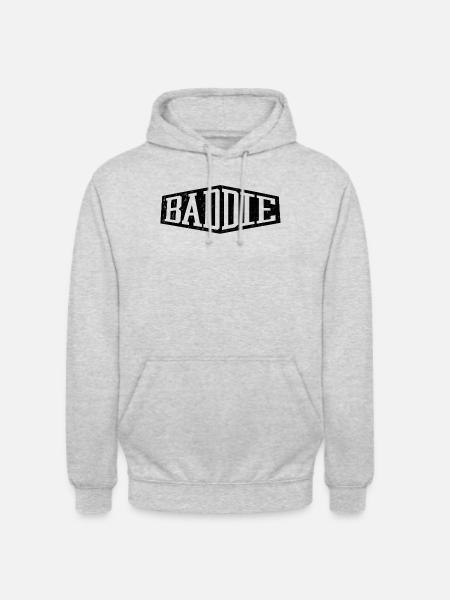 Baddie böses Mädchen - Unisex Hoodie - Hellgrau meliert