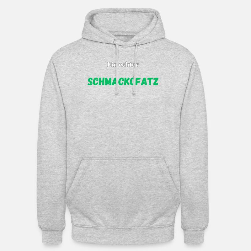 Ein echter Schmackofatz - Unisex Hoodie - Hellgrau meliert