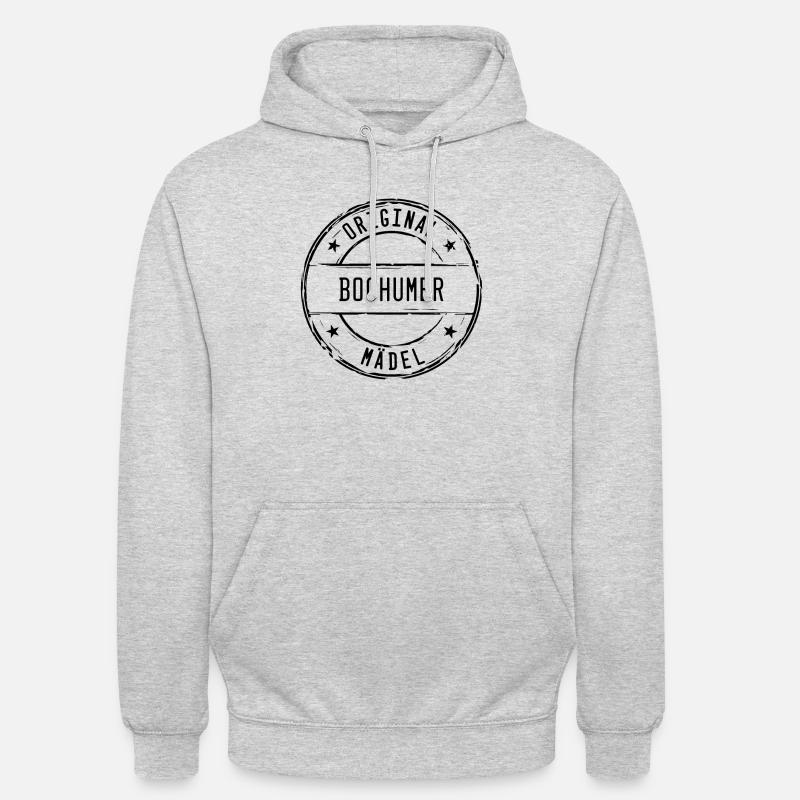 Bochum Bochumer Mädel Mädchen - Unisex Hoodie - Hellgrau meliert