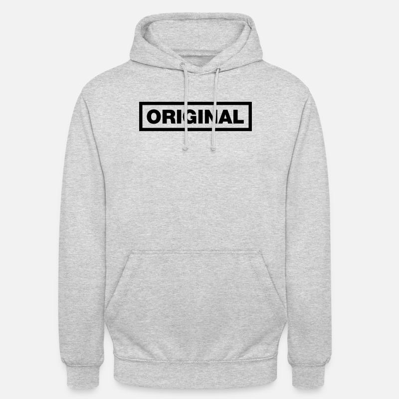 Das echte Original - Unisex Hoodie - Hellgrau meliert