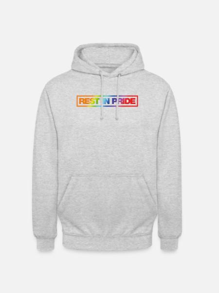 REST IN PRIDE (R.I.P.) Rainbow - Unisex Hoodie - light heather grey