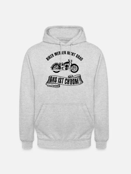 Motorrad - Unisex Hoodie - Hellgrau meliert