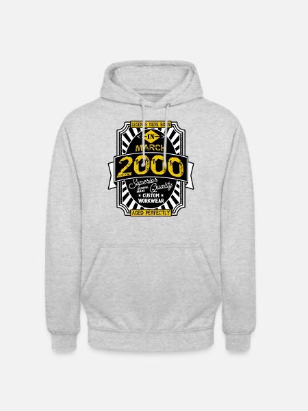 2000 MARCH - Unisex Hoodie - light heather grey