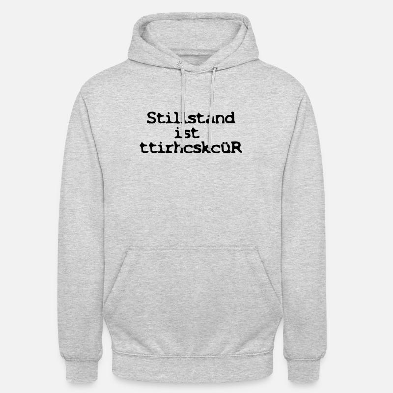 Stagnation means regression - Unisex Hoodie - light heather grey