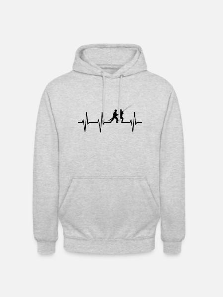 Feuerwehr - Unisex Hoodie - Hellgrau meliert