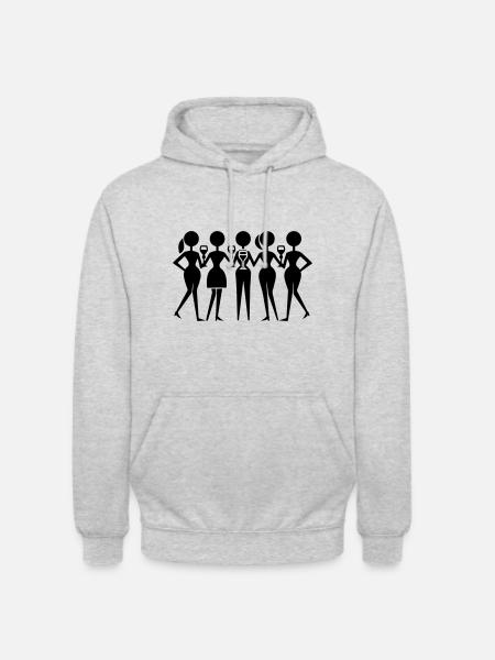 Frauen Party Junggesellinnen - Unisex Hoodie - Hellgrau meliert
