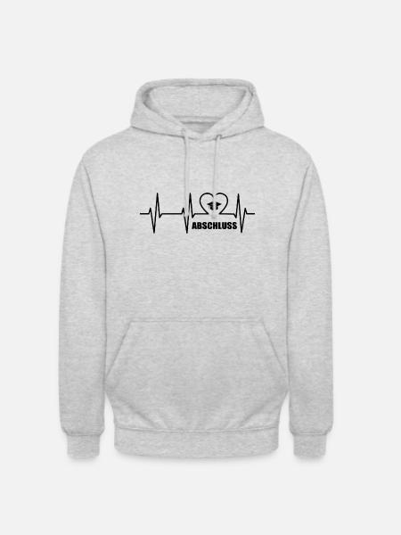 Abschluss - Unisex Hoodie - Hellgrau meliert