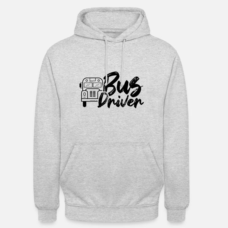 Busfahrer Bus Beruf Buslenker - Unisex Hoodie - Hellgrau meliert