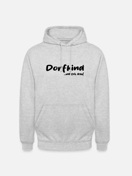Dorfkind - Unisex Hoodie - Hellgrau meliert