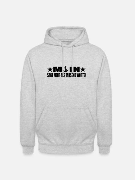 Moin - Unisex Hoodie - Hellgrau meliert