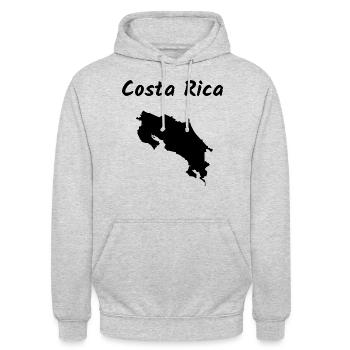 Costa Rica Mittelamerika Urlaub - Unisex Hoodie - Hellgrau meliert - Vorne - Alina (178cm) & Michal (187cm)
