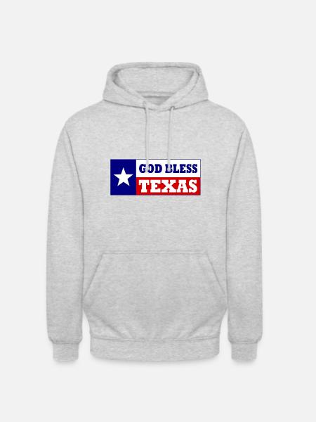 God bless texas - Unisex Hoodie - light heather grey