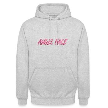 Angel face - Unisex Hoodie - Hellgrau meliert - Vorne - Alina (178cm) & Michal (187cm)