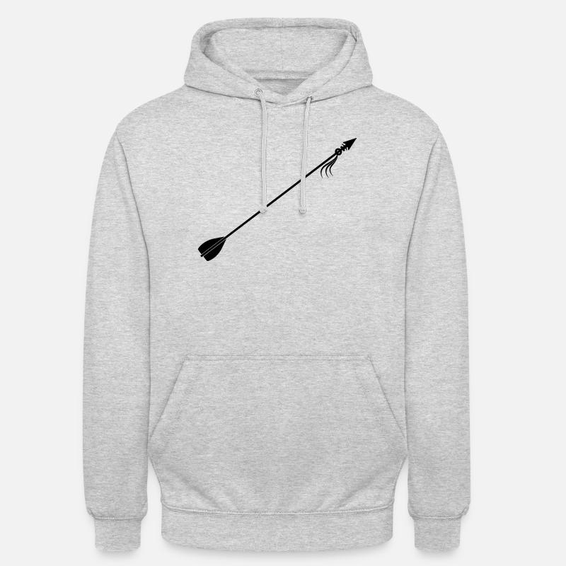 Wikinger-Pfeil - Unisex Hoodie - Hellgrau meliert