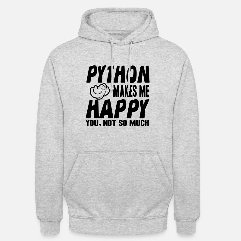 Python - Unisex Hoodie - Hellgrau meliert