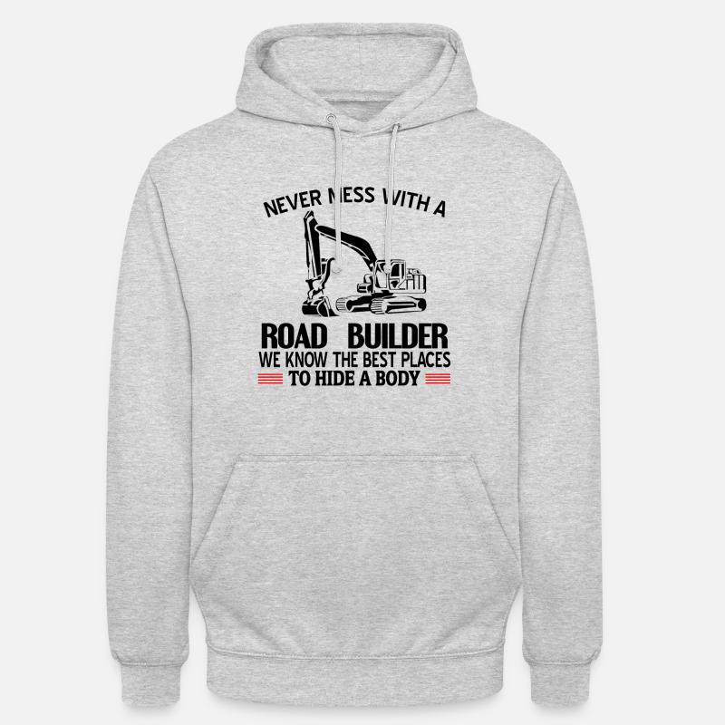 constructeurs de routes - Sweat-shirt à capuche unisexe - gris clair chiné