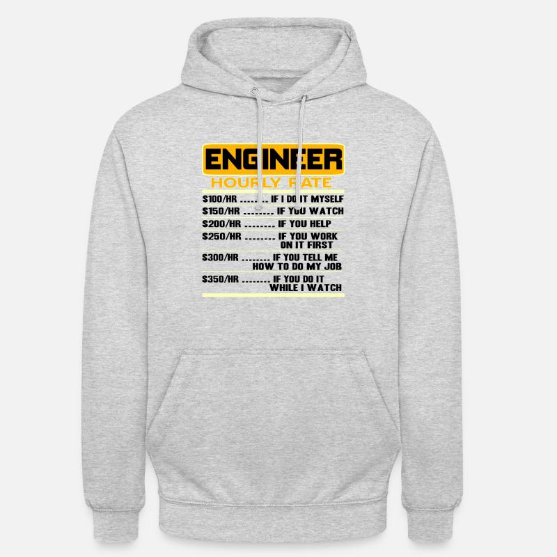 Engineer Bürgerlich Baumeister Mechanical Engineering Math - Unisex Hoodie - light heather grey