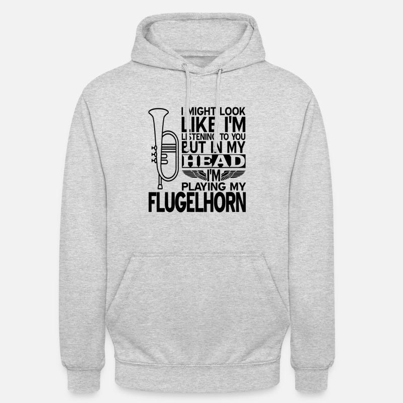 Bugle - Sweat-shirt à capuche unisexe - gris clair chiné