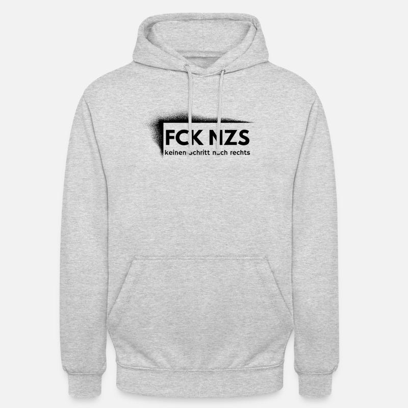 FCK NZS - Unisex Hoodie - Hellgrau meliert