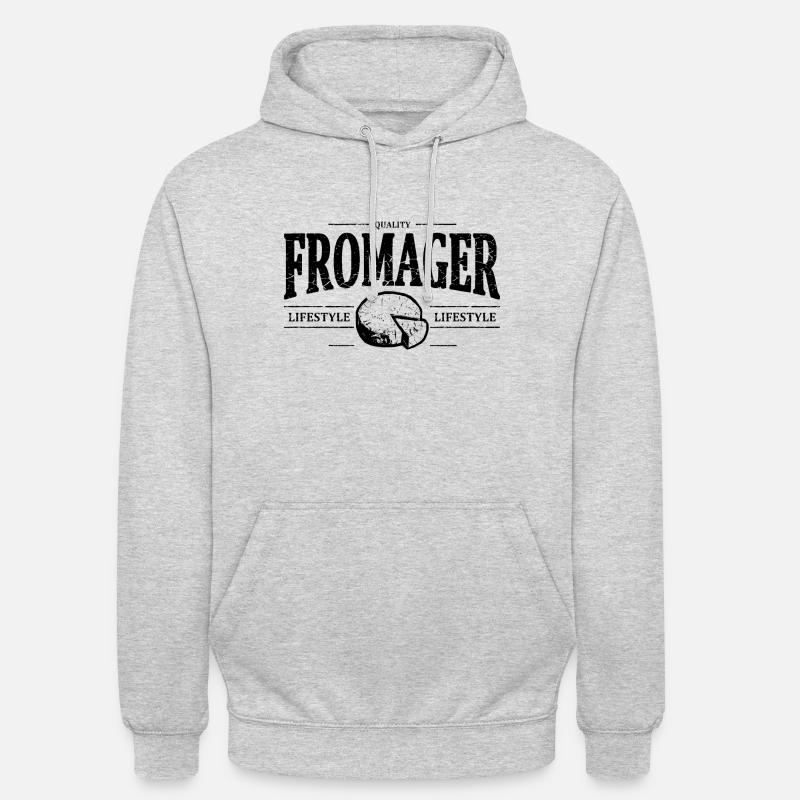 Fromager - Sweat-shirt à capuche unisexe - gris clair chiné