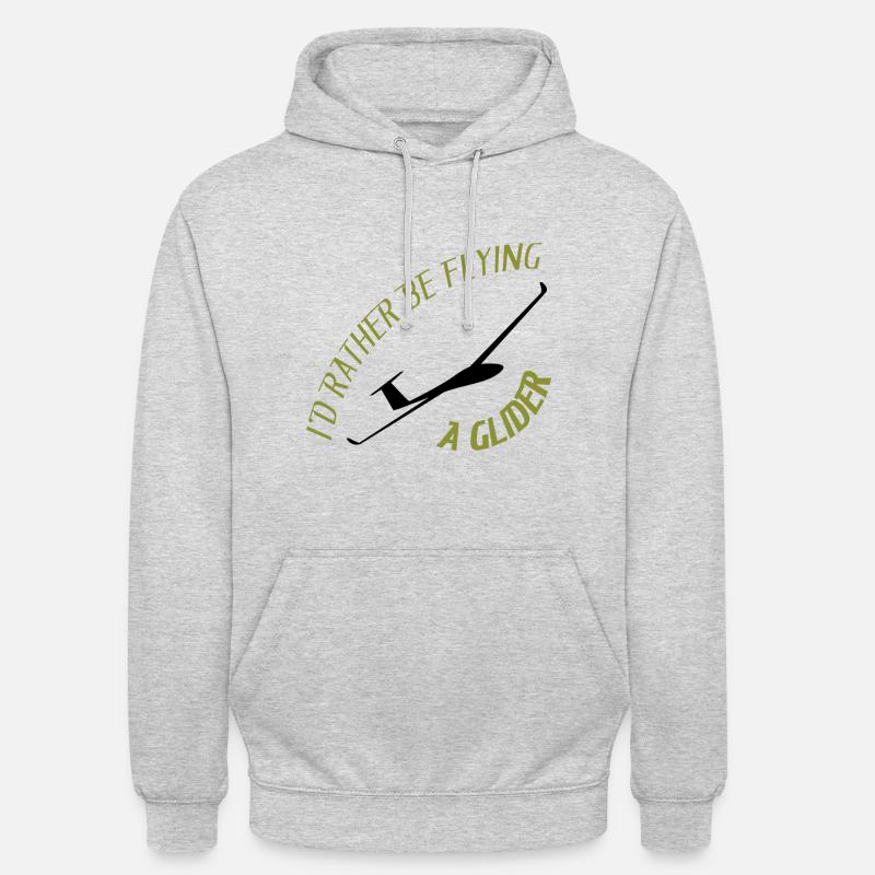Planeurs - Sweat-shirt à capuche unisexe - gris clair chiné