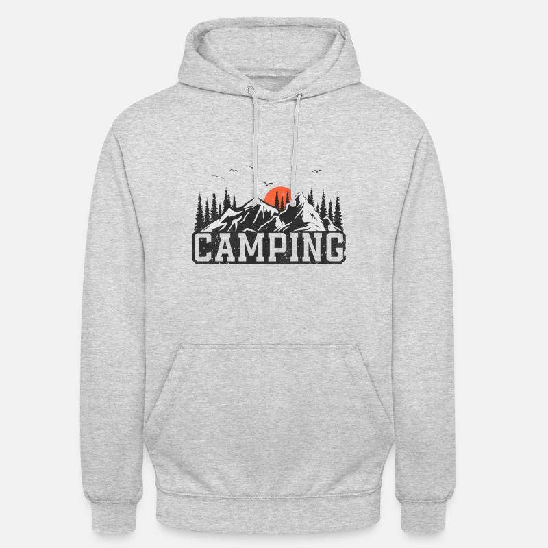 Camping Campen Camper - Unisex Hoodie - light heather grey