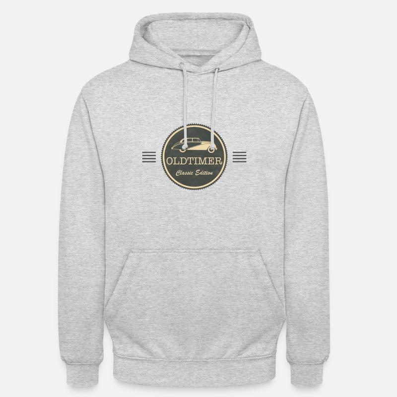 Oldtimer Auto - Unisex Hoodie - Hellgrau meliert