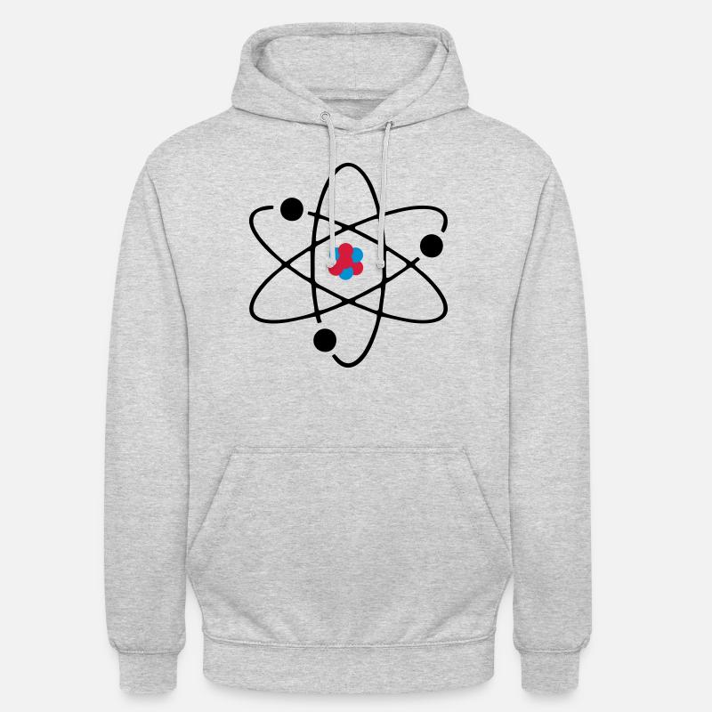 Atom 3farbig - Unisex Hoodie - Hellgrau meliert