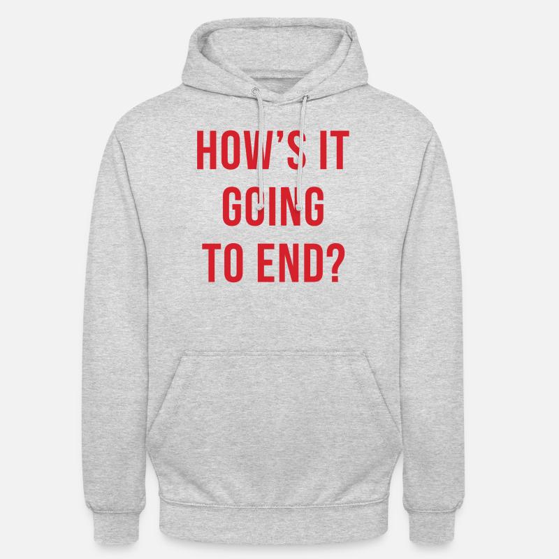 Comment ça va se terminer - Sweat-shirt à capuche unisexe - gris clair chiné