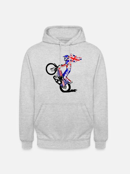 Speedway Driver - United Kingdom - Unisex Hoodie - light heather grey