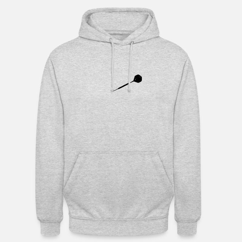 Dartpfeil - Unisex Hoodie - Hellgrau meliert