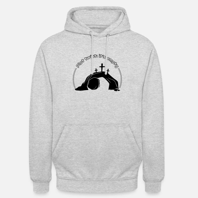 Plot twist: it’s empty - Unisex Hoodie - light heather grey