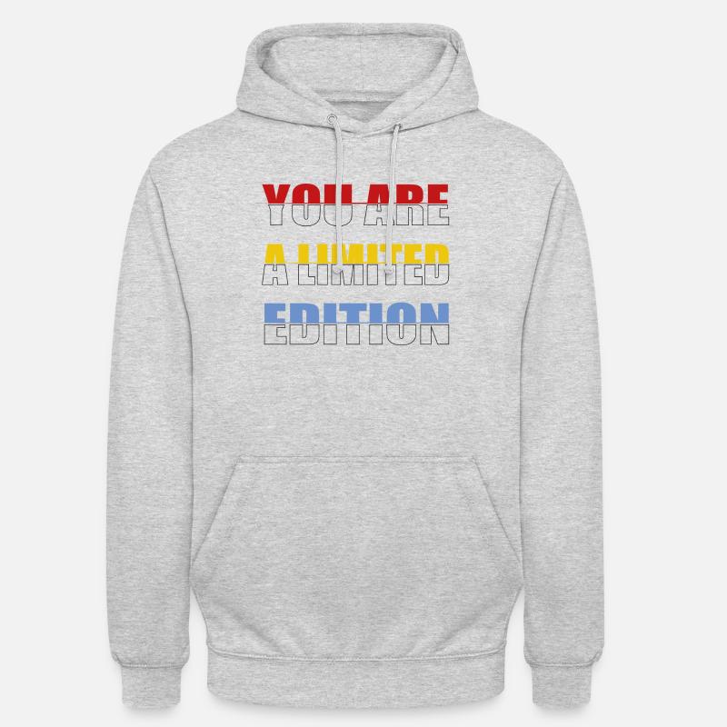 Sie sind eine Limited Edition - Unisex Hoodie - Hellgrau meliert