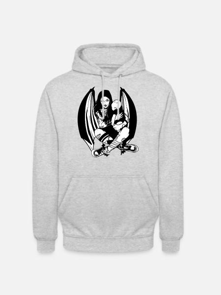 GOTH MAMA WERDENDE MUTTER GOTHIC - Unisex Hoodie - Hellgrau meliert