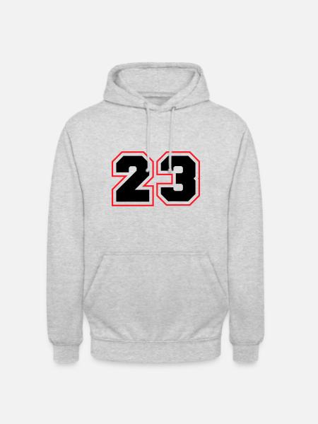 23 Number symbol - Unisex Hoodie - light heather grey