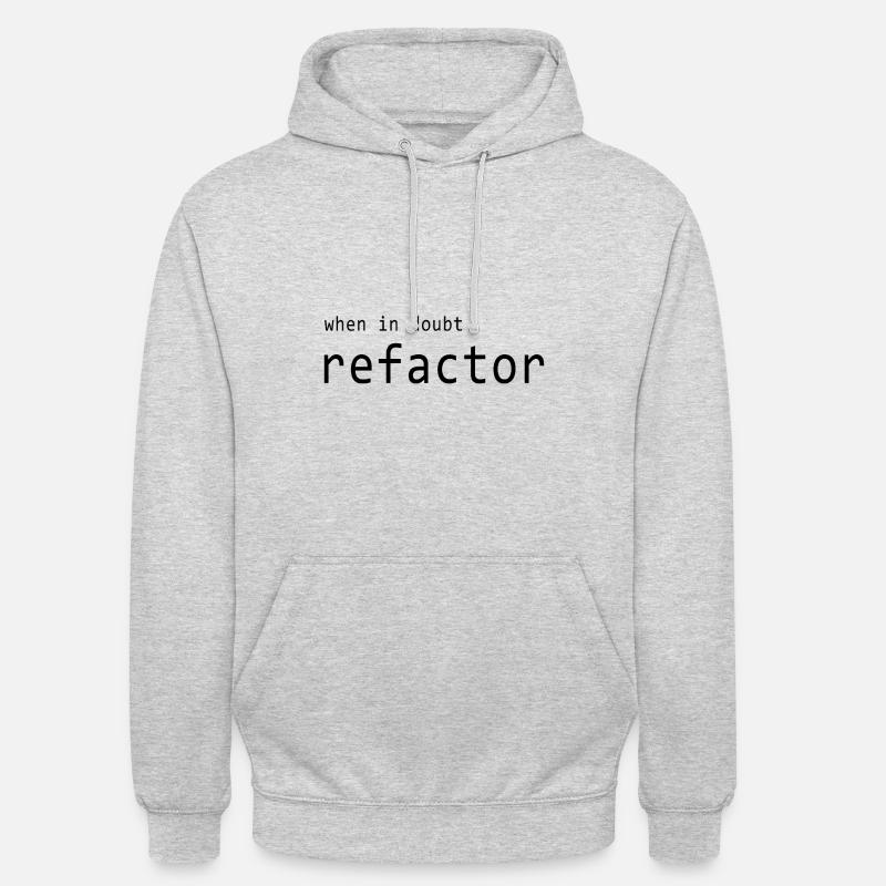 Software Entwickler - Refactor - Unisex Hoodie - Hellgrau meliert