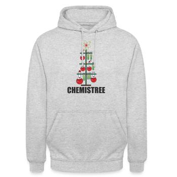 Oh Chemistree Weihnachten Für Chemie Lehrer - Unisex Hoodie - Hellgrau meliert - Vorne - Alina (178cm) & Michal (187cm)