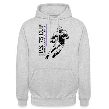 American Football - Unisex Hoodie - Hellgrau meliert - Vorne - Alina (178cm) & Michal (187cm)